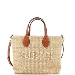 Gucci Logo Plaque Convertible Tote #238796G13B
